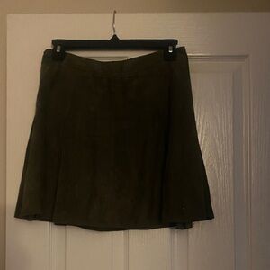Alice + Olivia Dark Olive Mini Skirt
